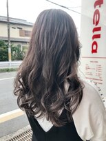 ステラ 久我店(stella)&nbsp;ベージュカラーのロングウェーブで色っぽヘア/20代30代40代50代