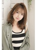大人きれいセミロングミックスウェーブ