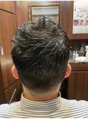 2ブロックウェーブパーマ