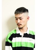 七三オールバックかき上げヘアコンマヘア１０８