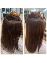美髪ストレート　簡単スタイリング