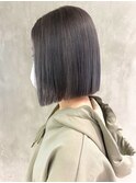 グレーパープル_アースカラーくびれヘアツートン_ba378032