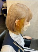 ミルクティーベージュ×イヤリングカラー