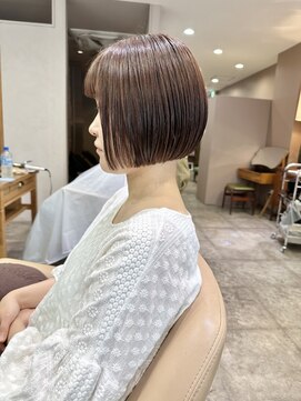 インビテーション 名古屋(invitation) ◎ミニボブ/セピアグレージュ