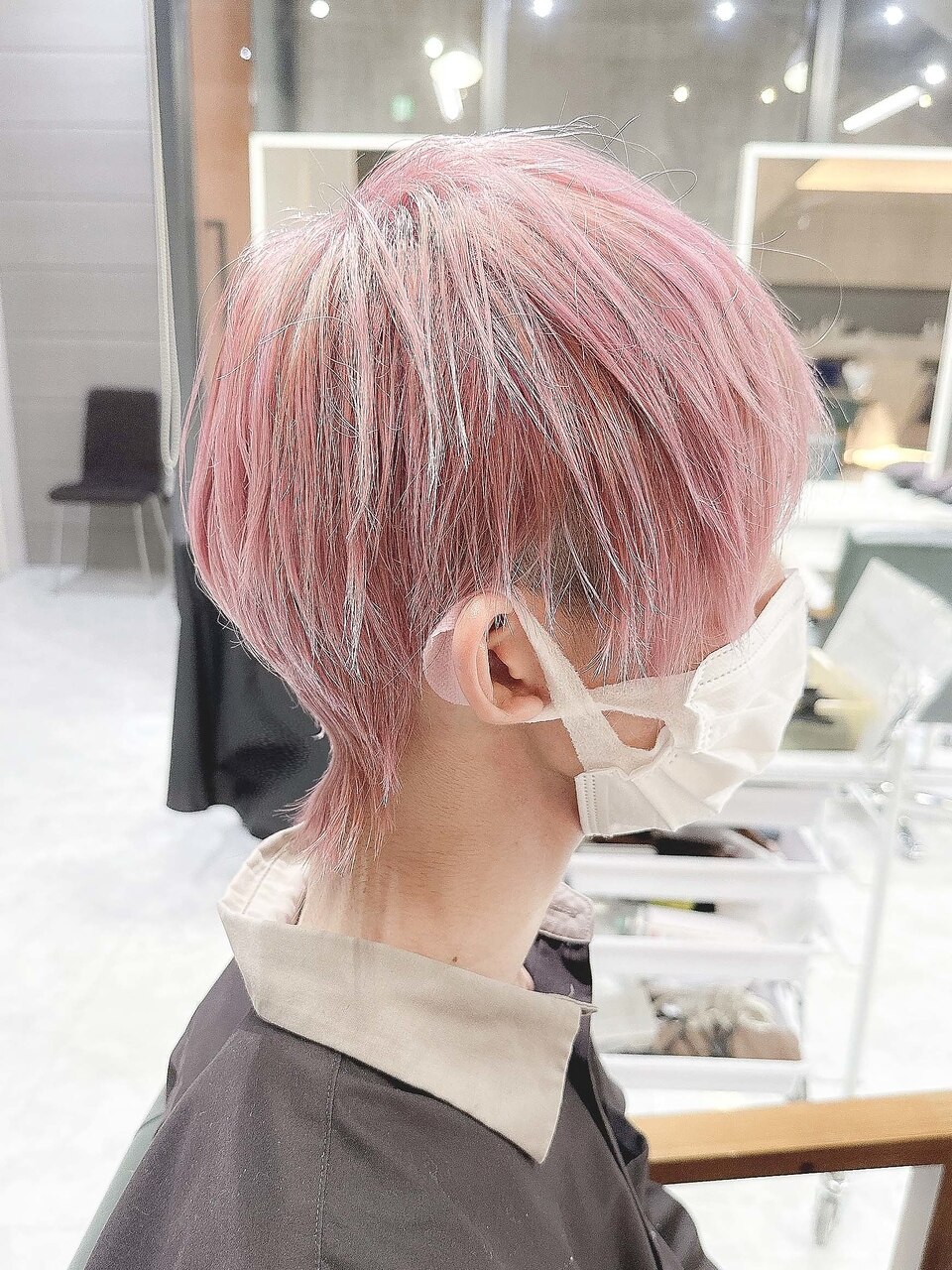 【美品】WILLSELECTION スーパー１１０モッサショートダッフル ピンク 美品】WILLSELECTION スーパー110モッサショートダッフル ピンク
