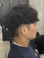 フイ 代々木(Hui)&nbsp;メンズ/アップバング/ツーブロックマッシュ/束感ショート波巻き