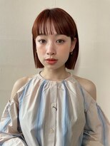 アンバー 池袋(amber)&nbsp;切りっぱなしボブ/ダブルカラー/ミルクティーベージュ[池袋駅]