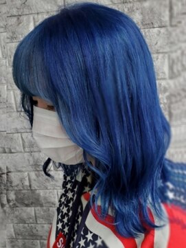 アクシー ヘアーアンドメイク(AXY HAIR&MAKE) ターコイズブルーブルーアッシュブルーブラックライラック