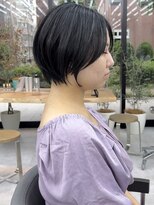 ビューブルー 亀戸錦糸町(VIEW BLUE)&nbsp;美髪シアーカラーピンクブラウンショートカット切りっぱなしボブ