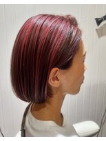 ブラフ(B.R.AP.h)&nbsp;まるッとワンレンボブ×ピンクハイライト