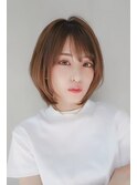 【GEEKS渋谷】大人ショートボブ/シルキーベージュ/冬カラー/小顔