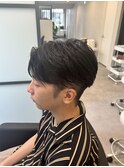 短めセンターパート