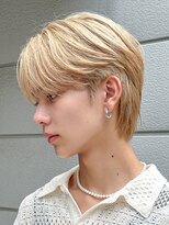 エルマーク 茨木(L-MARK) センターパートブリーチダブルカラーフェイスフレーミング