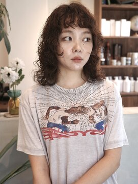 ウィム(wim) 『ウルフパーマ』フェイスレイヤー/マレットパーマ/ウルフパーマ