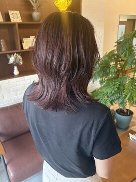 アルベレットオブヘア (arBellet of hair) ミディアムレイヤー×ボルドーカラー