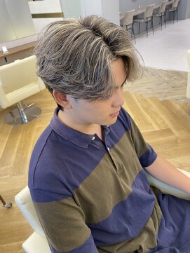 アレス バイ シカ 神戸三宮元町店(ALLES by Cica) 波巻きツイストスパイラルパーマツーブロック刈り上げ