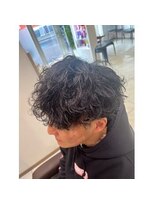 アッシュ 下丸子店(Ash)&nbsp;波巻きスパイラルパーマシャドウパーマメンズセンターパート