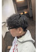 マッシュ×シャドウパーマ