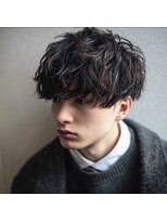 アンサ 阪急桂店(ANSA)&nbsp;ニュアンスパーマ/マッシュ/束感/ダークブラウ/爽やか/阪急桂