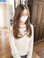 ユイマァル 倉敷(YUIMARL)&nbsp;倉敷レイヤーカット20代30代ミルクティーブロンドカラーブリーチ