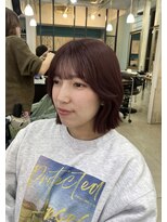 ヘアーアンドメイク シークタチカワ 立川店(Hair&Make Seek)&nbsp;【兒玉】挑戦しやすさNO.1ピンクブラウン×結べるボブ