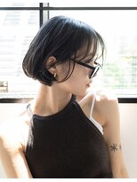 ミット バイ リトル(mit BY LITTLE) 韓国風巻きのフェザーショートくすみベージュ