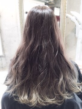 サロンドミルク 原宿(salon de MiLK) 毛先明るめのグレージュグラデーション☆