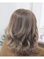 ヘアアンドメイク アクシス(AXIS)&nbsp;ロブ＋パールグレージュ