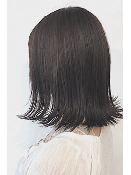 レセ 南柏店(Laissez) 外ハネロブ/切りっぱなし//透明感/ミディアム【レセ南柏店】