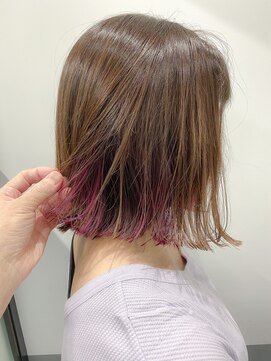 ジーナ 札幌(Zina) 【Zina札幌】イメチェン毛先パーマ耳かけ×フォギーベージュ