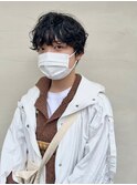 ミニマムショートくしゅパーマ黒髪【rili横浜】