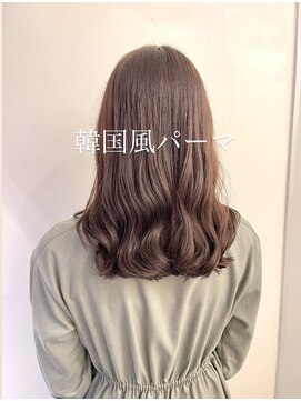 チョビー 銀座(chobii) デジタルパーマ/韓国風/グレージュカラー/シルキーベージュ/カヨ