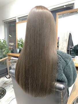 リノナ(Linona) お客様スタイル 艶髪 カーキグレイ【LINONA錦糸町/錦糸町駅】