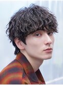 波巻きスパイラルパーママッシュショート無造作パーマ刈り上げ