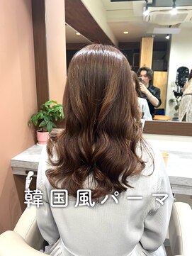 アミー 銀座(Ammy) #コテ巻き風パーマ #パーマロング#韓国風パーマ#デジタルパーマ