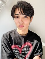 スタートウキョウ 渋谷(STAR TOKYO)&nbsp;シースルーセンターパート韓国マッシュ黒髪刈り上げツーブロック