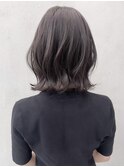 【GEEKS渋谷】スモーキーグレージュ/くびれボブ/冬カラー/ウルフ
