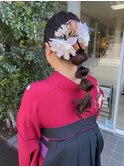 着物に合うヘアセット