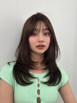 アマトウキョウ アユンチェ(AMA TOKYO×AYUNCHE) 前髪顔まわり韓国ヘアレイヤーカットサイドバンク2wayバンク韓国