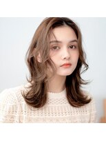 モンド ヘアクリエーション 新栄店(monde hair creation)&nbsp;【monde】グレージュカラー×ウェーブヘア