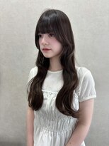 ソア 並木坂(Soa)&nbsp;韓国ヘア/顔周りカット/レイヤーカット/ベージュ/ロング