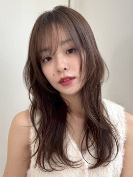 シャルムバイケンジ(Charm.by KENJE) ハイライトカラーミルクティーベージュレイヤーカット髪質改善