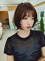 ポーチバイハニー オモテサンドウ(PORCH by HONEY omotesando)&nbsp;ハッシュボブ/レイヤーカット/ココアブラウン/韓国レイヤー3