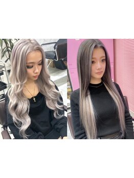 最安値エクステ40本￥4800(52cm/へそ下)【キレイに巻ける最高級エクステ80本￥17990】カラーも同時施術OK