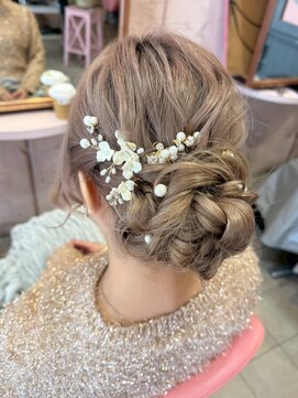 ミーネピンク 行徳(Miene Pink) 大人かわいいヘアアレンジ20代30代40代☆髪質改善【Pink】