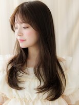 カバーヘア ブリス 志木南口駅前店(COVER HAIR bliss)&nbsp;ダークアッシュブラウン韓国風巻き小顔ヨシンモリX志木30代40代