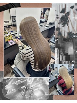 ヘアースマイルクー(HAIR SMILE COEUR)の写真/【コスメ登録薬剤使用】ダメージレスで自然な仕上がり◎乾かすだけで憧れのストレートヘアに!