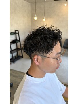 ロム(ROM) メンズスパイキーパーマ