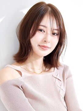 ラフィス ヘアー ヴォーグ 天王寺あべの店(La fith hair vogue) 【La fith】ふんわりくびれボブ×オリーブベージュ