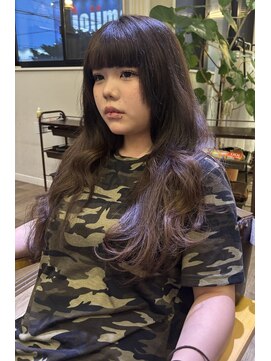 ペッツショコラ(PETZ chocolat) レイヤーカット グレージュ ミディアム ロング